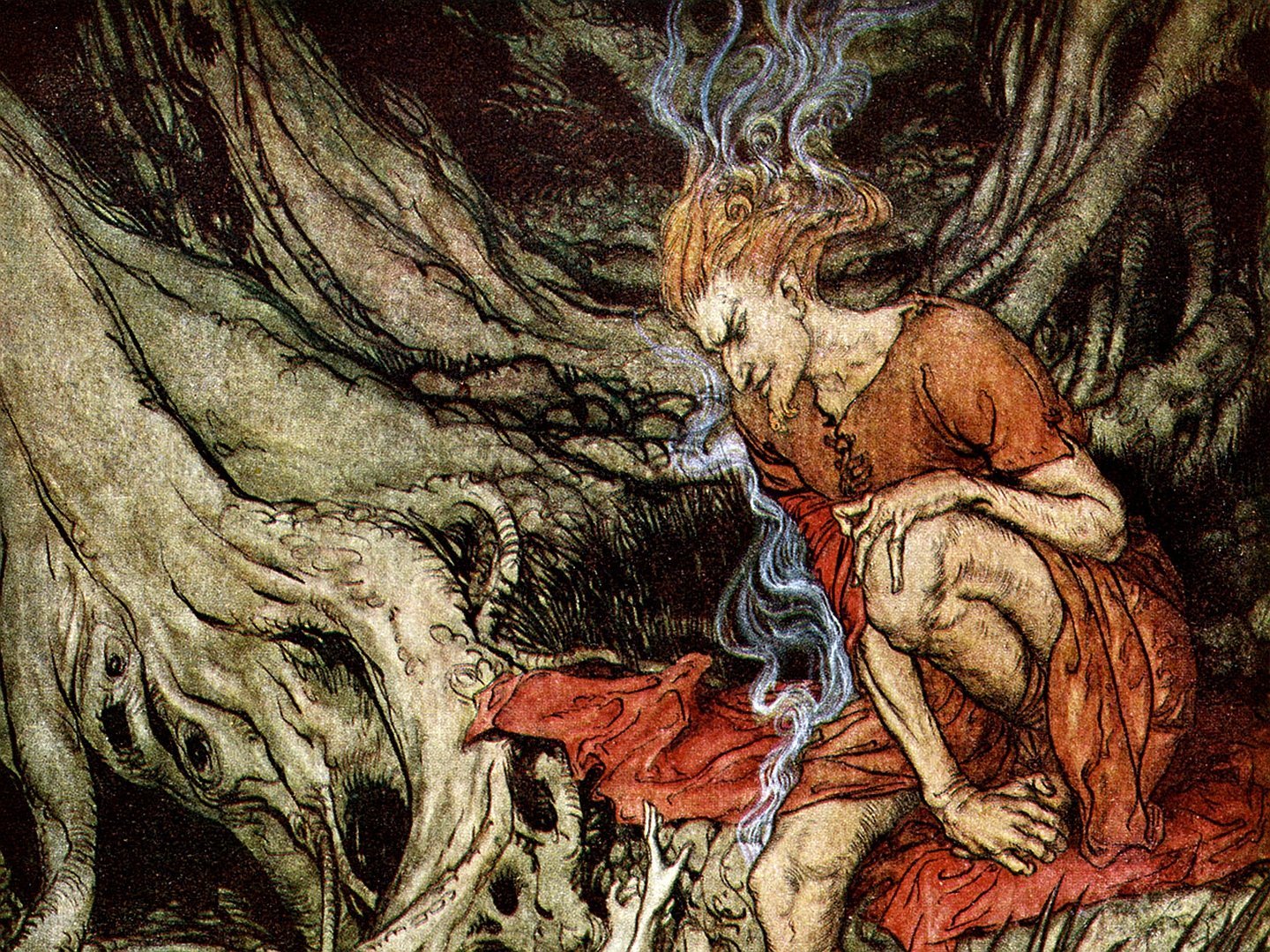 Arthur Rackham, demonio