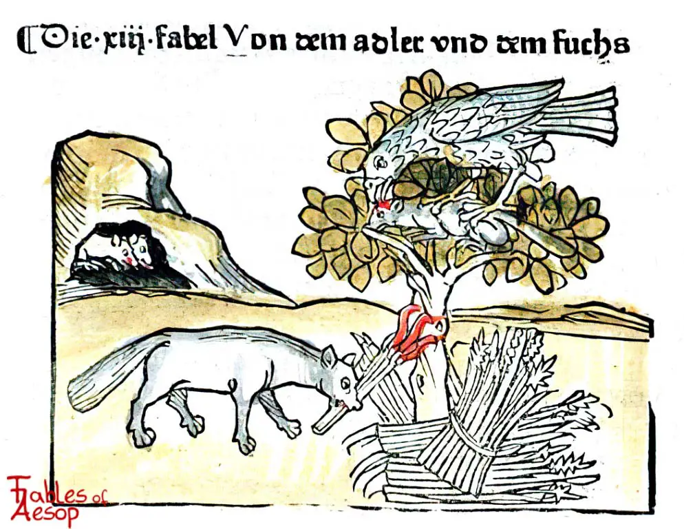 Ilustración original Fábulas de Esopo