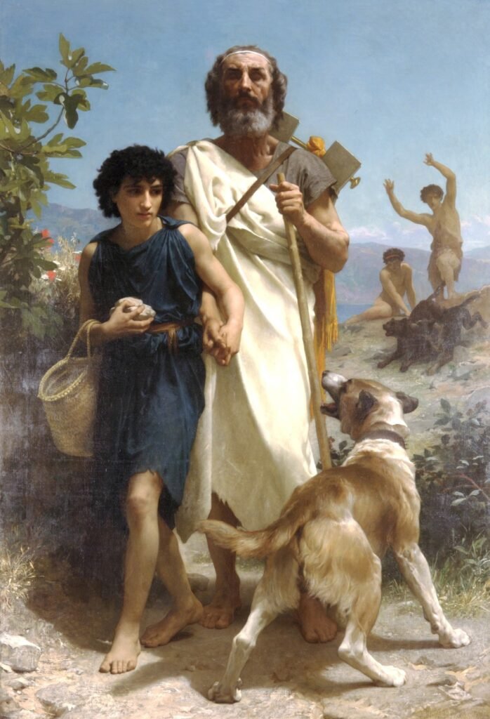 William Adolphe Bouguereau, Homero y su guía