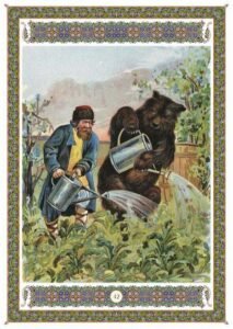 campesino y oso, Ivan bilibin
