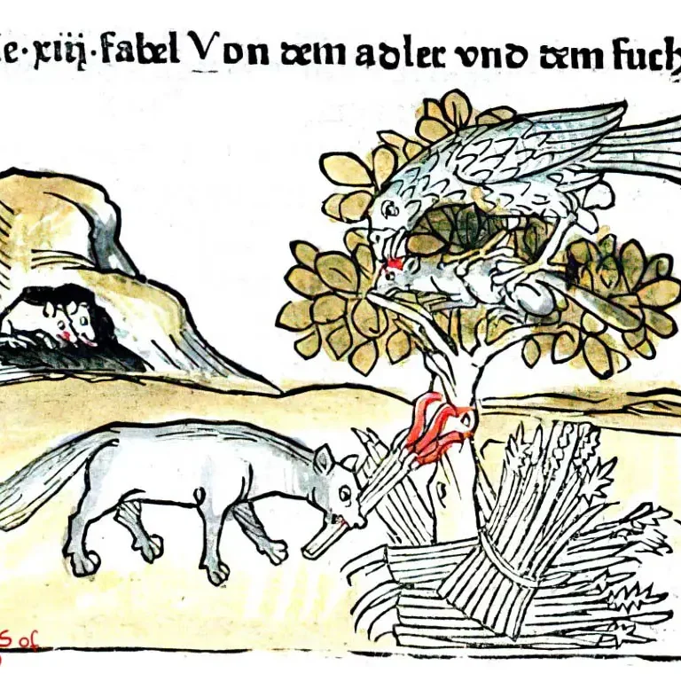 Ilustración original Fábulas de Esopo