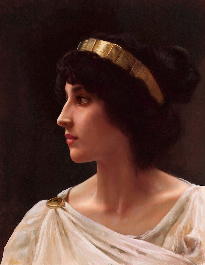 mujer griega, por William-Adolphe Bouguereau