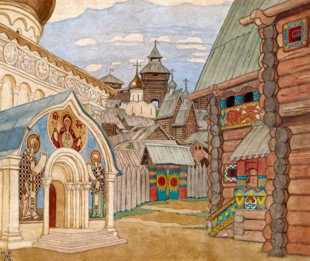 Ivan Bilibin, pueblo de Rusia