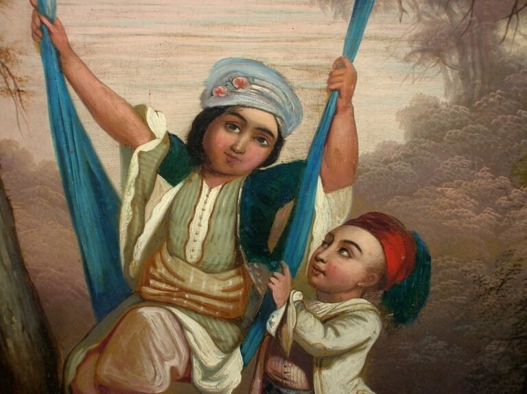 pintura niños persas