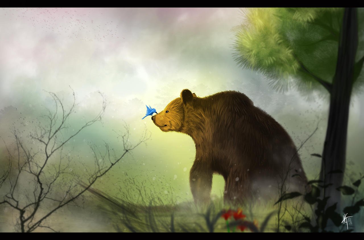 El reyezuelo y el oso