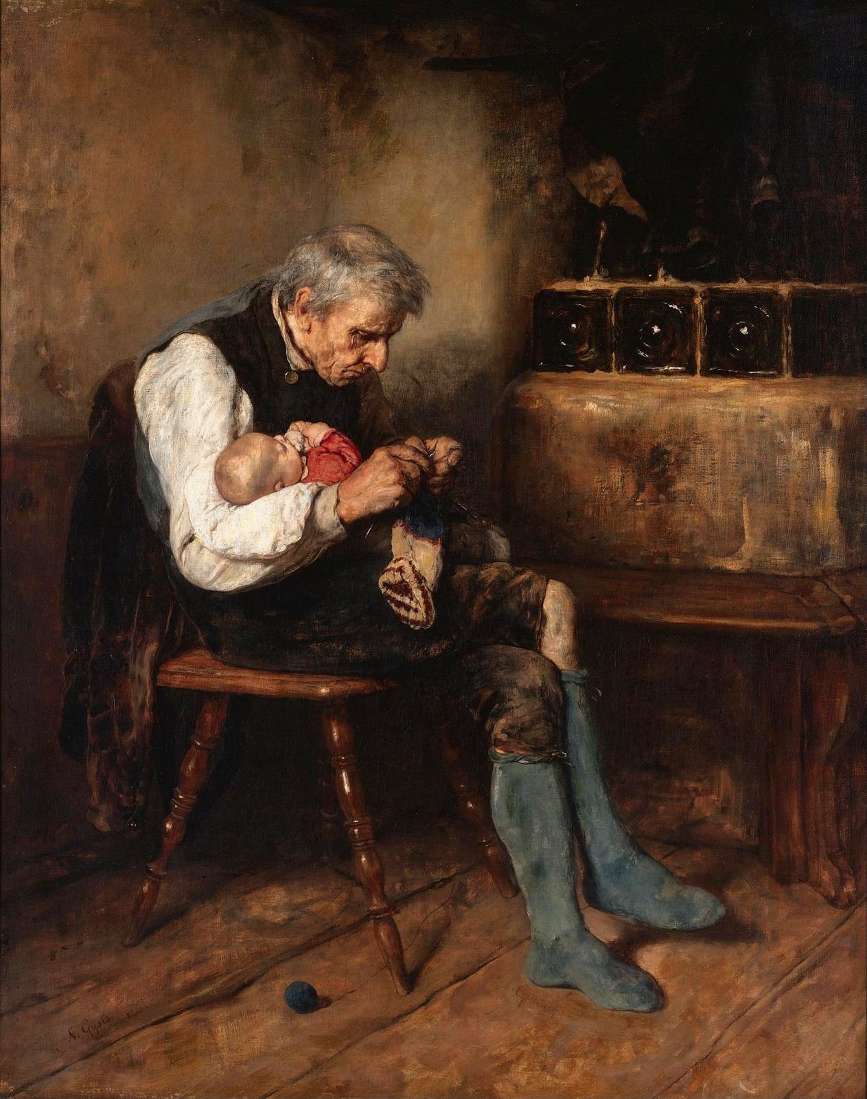 abuelo y nieto