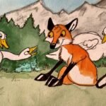el zorro y los gansos