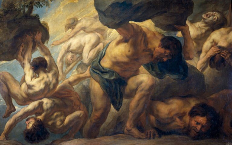 Jacob Jordaens , Caida de los gigantes