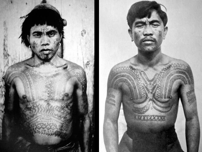 hombres tatuados filipinos